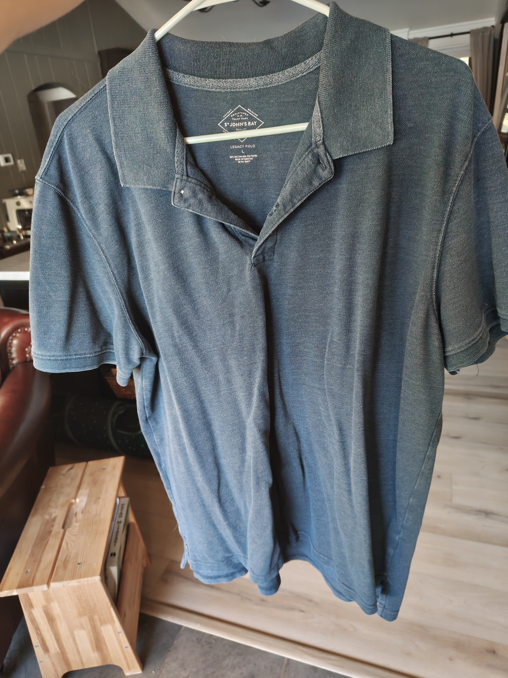 St. John's Bay Men's Teal-Blue Polo Shirt